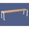 Banquette extérieure 1800 chêne clair blanc