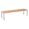 Banquette extérieure 1800 chêne clair gris soie