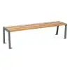 Banquette extérieure 1800 chêne clair gris 9007