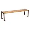 Banquette extérieure 1800 chêne clair marron