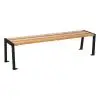 Banquette extérieure 1800 chêne clair noir