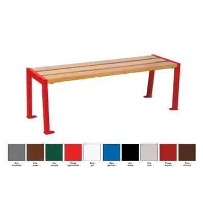 Banquette de ville acier extérieure