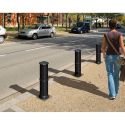 Photo : Borne de protection acier agora Noir foncé RAL 9005