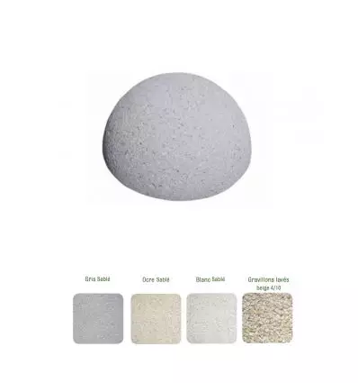 Borne en béton demi-sphère tous coloris