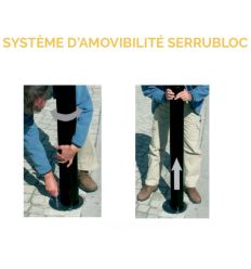 Serrubloc pour potelets : principe de fonctionnement