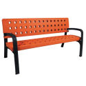 Photo : Banc Public en Plastique Orange pur RAL 2004