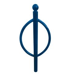 Support vélo ovale boule bleu outremer
