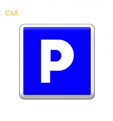 C1A panneau d'indication de stationnement gratuit