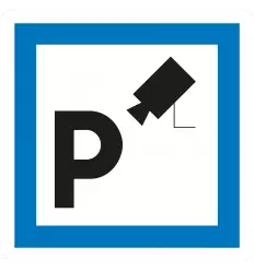 CE9 - Panneau parking sous vidéo surveillance