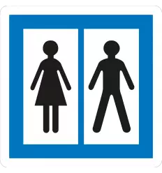 CE12 - Panneau toilettes publiques