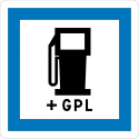 CE15c - Panneau routier poste de distribution de carburant GPL