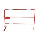 Photo : Barrière de Chantier diamètre 25 mm - Avec plaque vierge Avec