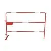 Barrière de Chantier diamètre 25 mm avec plaque d'identification vierge
