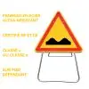 AK2 - Panneau de Chantier Cassis ou Dos d'Âne en Acier sur Pied Dépendant - Points forts
