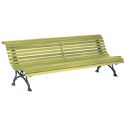 Photo : Banc public exterieur en bois à lattes Pin traité simple