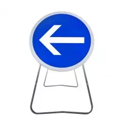 BK21-2 - Panneau de Chantier Obligation de Tourner à Gauche