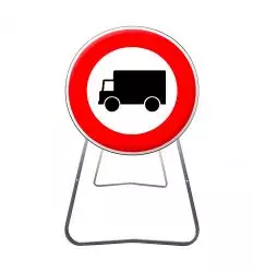 BK8 - Panneau de Chantier Accès Interdit aux Poids Lourds