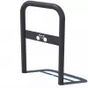 Support de Vélo Acier en forme d'arceau noir avec plaque