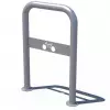 Support de Vélo Acier en forme d'arceau galva sur platines avec plaque