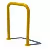 Support de Vélo Acier en forme d'arceau jaune sur platine
