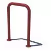 Support de Vélo Acier en forme d'arceau rouge pourpre sur platines