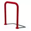 Support de Vélo Acier en forme d'arceau rouge sur platines