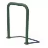 Support de Vélo Acier en forme d'arceau vert sur platines