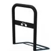 Support de Vélo Acier en forme d'arceau noir vert avec plaque