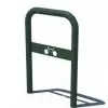 Support de Vélo Acier en forme d'arceau vert avec plaque