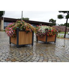 Jardinière Urbaine Carrée Stratifiée - 2 jardinières - Prozon
