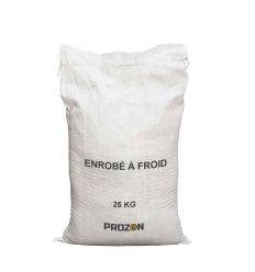 Enrobé à froid pas cher pour reboucher nids de poule sur la chaussée - Sac 25 KG
