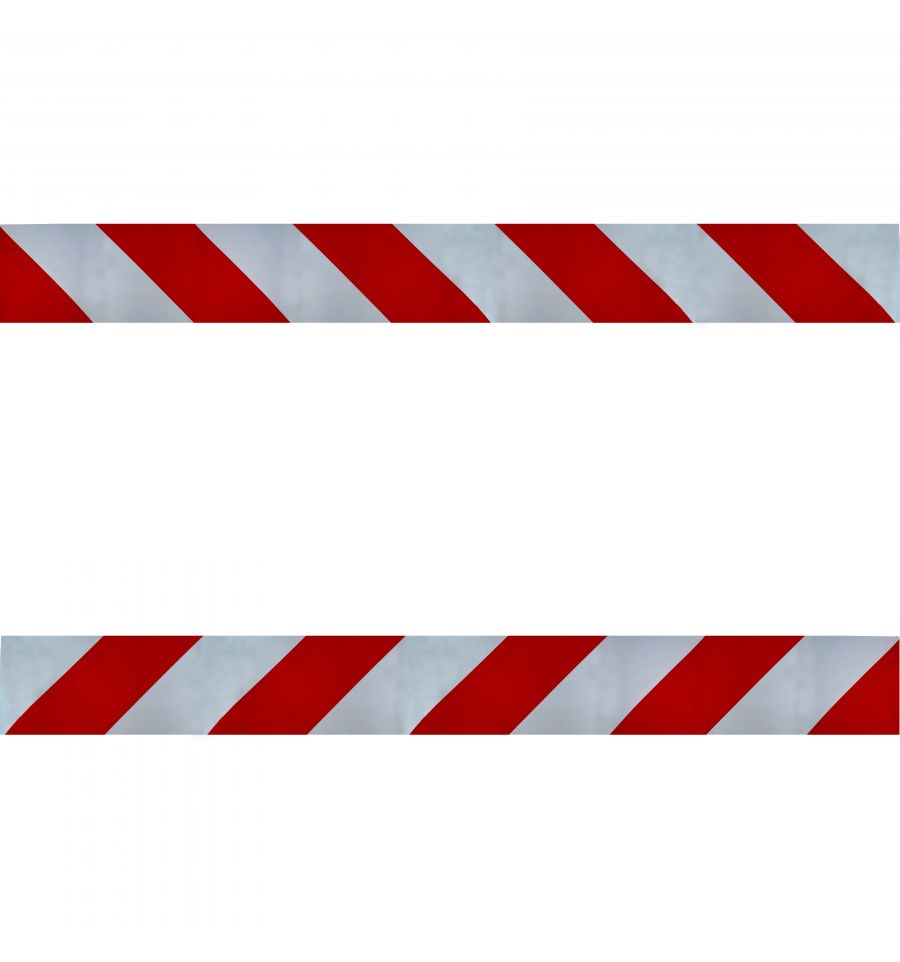 Set de bandes réfléchissantes rouge / blanc pour véhicules