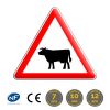 A15a1 - Panneau passage d'Animaux Domestiques Vache