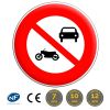 B7a - Panneau accès interdit véhicules à moteur hors cyclomoteurs