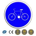 B22a - Panneau piste ou bande obligatoire pour les cycles sans side car ou remorque Mysignalisation.com