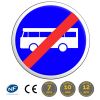 B45 - Panneau fin de voie réservée aux véhicules des services réguliers de transport en commun