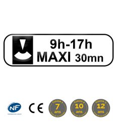 M6c2 - Panonceau stationnement par disque fin