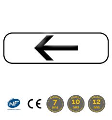 M3b2 - Panonceau de position ou directionnel vers la gauche (normes & classes)