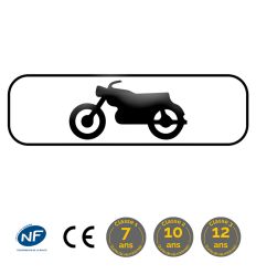 M4c - Panonceau d'application du panneau aux motos et cyclomoteurs