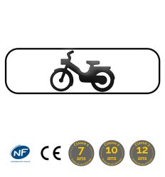 M4d2 - Panonceau d'application du panneau aux cyclomoteurs (classes et normes)