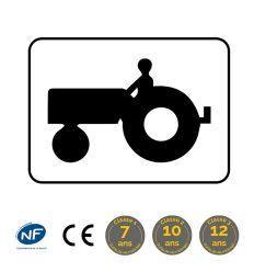 M4i - Panonceau d'application du panneau principal aux tracteurs (normes et classes)