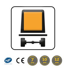 M4m - Panonceau transport de marchandises dangereuses