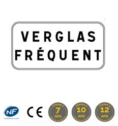 Panonceau M9z : Verglas fréquent