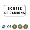 Panonceau M9z : Sortie de camions