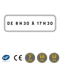 Panonceau M9z Horaires