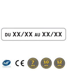 M11B1 - Panonceau avec Dates d'Application