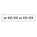 Photo : M11B1 - Panonceau avec Date d'Application 350 x 150 mm (1 rail au dos) - Classe 1 (T1)