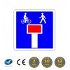 C13D - Panneau d'indication d'une impasse avec issue piétonne et cycliste