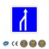 C28 - Panneaux d'indication d'une réduction du nombre de voies de circulation