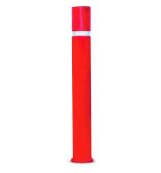 Potelet inclinable à mémoire de forme - Rouge signalisation RAL 3020
